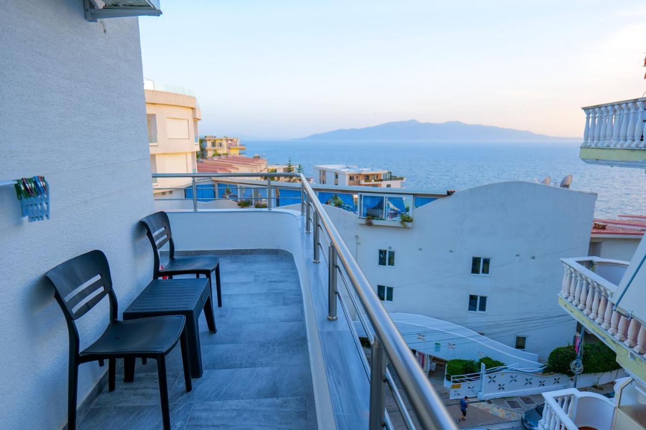 Gjoka Apartments, In Front Of Bougainville Bay Sarande Exterior photo